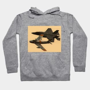 USAF F-86 Sabre and F-35 Heritage Flight Hoodie